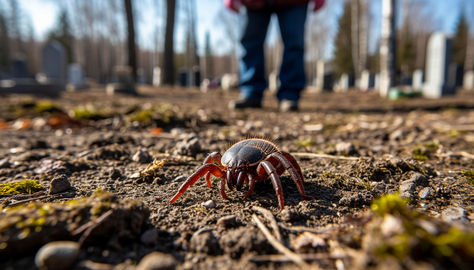 Чтоб не кусались. На полевских кладбищах сегодня и завтра будут морить клещей