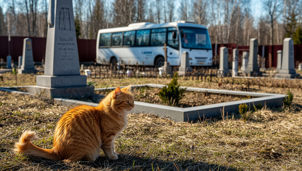 На кладбище - по расписанию. Полевские автобусы в родительский день