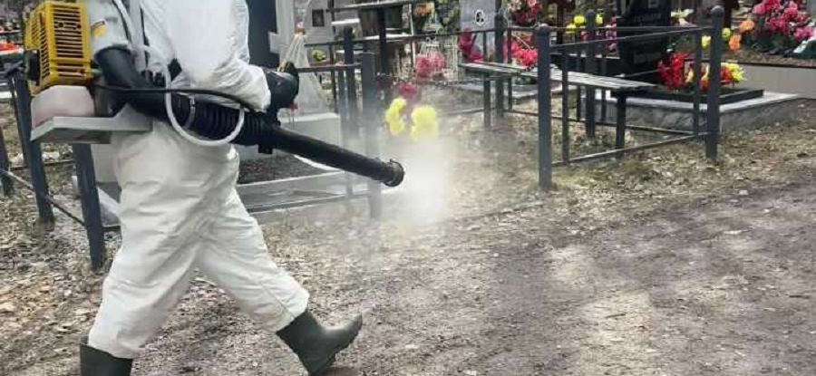 Клещей выморили на обоих полевских кладбищах